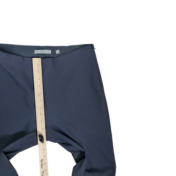 Vince Stitch Front Seam Ponte Legging Pants Sz L Dark Gray Side Zip Work Career - Picture 13 of 14